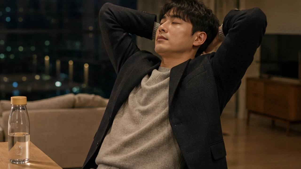 짧은 집중 공부를 마치고 회복하는 직장인
