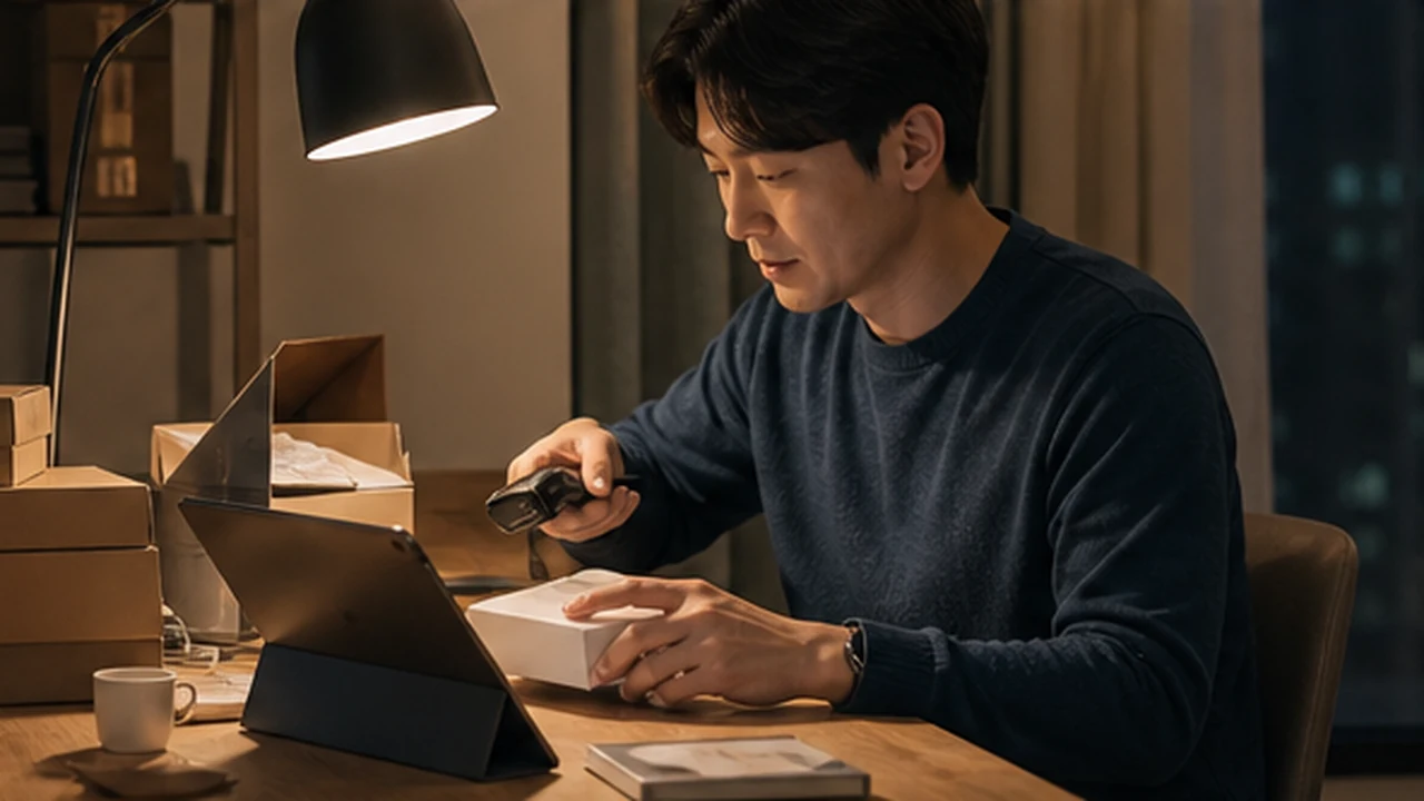 퇴근 후 작은 사업의 주문과 운영 시간을 시험하는 직장인
